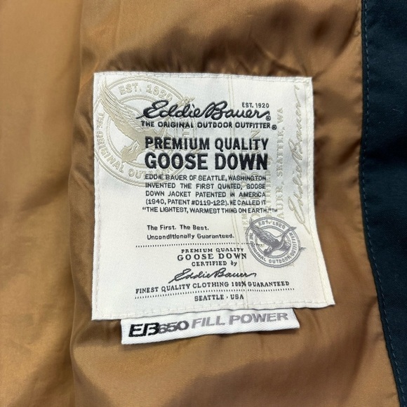Eddie Bauer Vest Mens XLT Puffer Goose Down EB650 Fill Power Outerwear Hiking - Picture 4 of 7